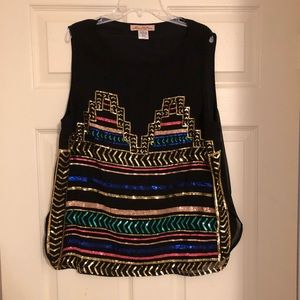 Mara Hoffman Colorful Sequin Tank Top